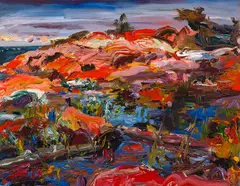 Small Pond, Head Island by John Hartman, oil on board, sold Jun 2026