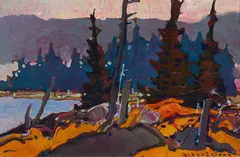 Irving Point, Salt Spring by Robert Genn, oil on board, sold Jun 2026