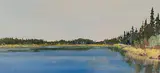 Shoreline, Smokey Light by Greg Hardy, 2002, acrylic on canvas, sold Jun 2026