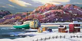 On the Western Tip of Iles-aux-Coudres by Vladimir Horik, oil on board, sold Jun 2026