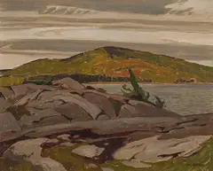 Lake Kamaniskeg by A. J. Casson, oil on board, sold May 2026