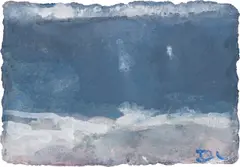 Am Meer by Klaus Fußmann, Aquarell und Deckweiß auf Papier, sold Aug 2020