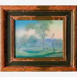 Fred Rothenbusch for Rookwood Pottery, Scenic Vellum Plaque