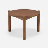 Occasional table from the PGI Hospital, Chandigarh by Pierre Jeanneret, c. 1965-66, teak, sold Jun 2023