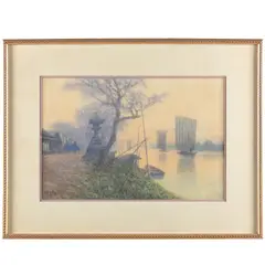 Untitled by Yoshihiko Ito, Watercolor on paperMisty landscapesigned l/l18 1/2in. x 12 1/2in (47cm. x 32cm)F, offered Jun 2025