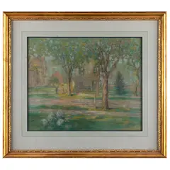 Houses in Springtime by Robert A. Graham, Pastel on paperSigned l/r20in. x 16in (51cm. x 41cm)Framed: 27in. x 24in (69cm x, offered Mar 2025