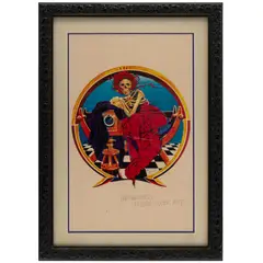 (American, b. 1940)Unfinished Cover ArtPencil and by Stanley Mouse, pastel on paperSigned l/r10in. x 16in (25cm. x 41cm)Framed: 14 1/2in. x 20 1/2in, offered Feb 2025