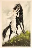 Titled "Youth," by Louis Icart, 1930, Etching and Aquatint, offered Feb 2024
