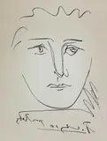 Vintage by Pablo Picasso, engraving on paper. Includes seal of authenticity. Discoloration to edges from p, offered Oct 2023