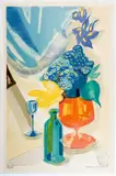 Still Life With Bottle by Georges Lambert, lithograph in colors, offered Jun 2023