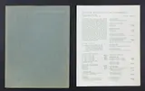 1966 Nakashima Studio catalog. Japanese hand-made paper wrappers, end papers and hand-sewn. Including a letterpress price list in green by George Nakashima, ink. Provenance: Estate of Irving Taylor, offered Dec 2024