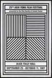 "25th New York Film Festival" poster by Sol LeWitt, Serigraph, offered Dec 2024