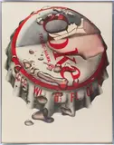 Coke by Michael English, 1970, lithograph. Published by Shenval Press. From Motif, offered Dec 2024