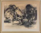 For the Smiths by Michael Mazur, Charcoal on paper, offered Dec 2024