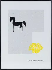 Performance Anxiety by Matthew Brannon, 2006, Serigraph, offered Dec 2024