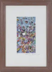 News Now - United Nations'. 1991 by Kenny Scharf, Lithograph, offered Dec 2024