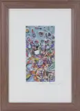 News Now - United Nations'. 1991 by Kenny Scharf, Lithograph, offered Dec 2024