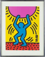 United Nations: International Youth Year by Keith Haring, Lithograph, offered Oct 2024