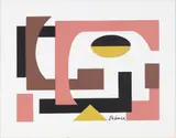 249 Egyptian Theme by Dorothy Dehner, Serigraph. Circa 1950s. Published by Modern Classics, Inc. for the Modern Classics series, offered Oct 2024