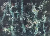 Abstract expressionist by Vincent Andrew Hartgen, watercolor and gouache on paper, offered Oct 2024