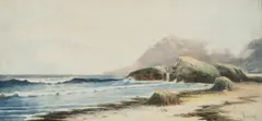 Shoreline Seascape.' by Alfred Thompson Bricher, 1899, Watercolor and gouache on paper, offered Oct 2024