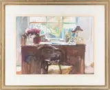 Susie's Desk by Howard J. Morgan, 1989, Watercolor on paper, offered Oct 2024