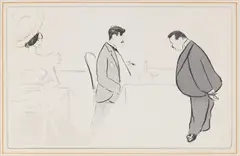Aux Ambassadeurs by Sem, Lithograph from an album of 36 illustrated by SEM called "14 Paris" published in 1904, offered Oct 2024