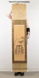 Kanzan and Jittoku 'The Monks Hanshan and Shide' Scroll by Tani Bunchō, ink on washi, offered Oct 2024