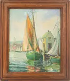 Rockport Harbor, Massachusetts by Samuel E. Armour, Oil on panel, offered Oct 2024