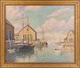 New Bedford (MA) by William Frederick Paskell, Oil on canvas, offered Oct 2024