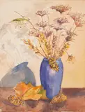 Autumn Afternoon by Walter Huber, Watercolor on paper, offered Oct 2024