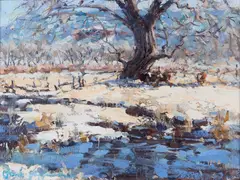 The Upper Pasture by Frank LaLumia, 1987, Oil on canvas stretched on board, offered Oct 2024