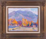 Fall Taos Mountain by Judy Gentry, Oil on canvas, offered Oct 2024
