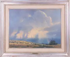 Storm Light Patagonia by Michael Stack, 1982, Oil on canvas, offered Oct 2024