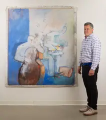 Jazz by Marietta Berman, 1987, Gouache on canvas, offered Oct 2024