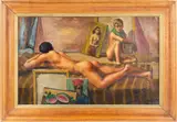Untitled (or title presently unknown) by Arthur B. Long, 1946, Oil on canvas, offered Jul 2024