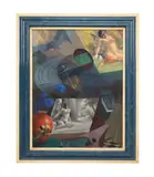Untitled (Camera Obscura Nude Portrait) by Fernand Steven, oil on canvas, sold Apr 2024