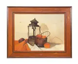 Untitled (Still Life) by George Molnar, oil on board, sold Apr 2024