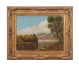Lake District England by Jon Haber, oil on canvas, sold Apr 2024