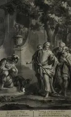 Untitled by Arnold Houbraken, engraving on paper "The Centurion's Faith", offered Jan 2019