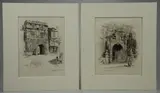 Untitled by Joseph Pennell, drypoint etchings on paper, offered Jan 2019