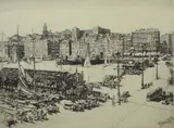 Untitled by Henry Rushbury, drypoint etching on paper "The Old Port, sold Jan 2019