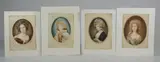 Untitled by Samuel Arlent Edwards, mezzotint portraits of women on paper, sold Jan 2019