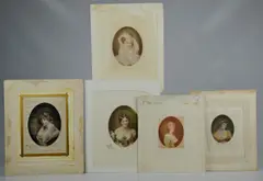 Untitled by Samuel Arlent Edwards, mezzotint portraits on tissue paper, sold Jan 2019