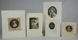 Untitled by Samuel Arlent Edwards, mezzotint portraits on paper, sold Jan 2019