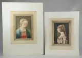 Untitled by Samuel Arlent Edwards, mezzotint portraits of women on paper, sold Jan 2019