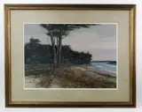 Sea Level by John Charles Terelak, watercolor, sold Oct 2022