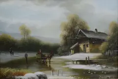 Untitled by David Yorke, oil, sold Aug 2026