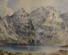An Teallach by Edwin Grieg Hall, Watercolour, sold Aug 2026