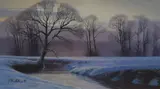 Evening Light by Robert Ritchie, Oil on board, sold Aug 2026